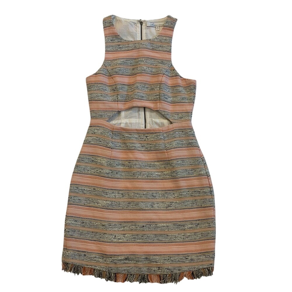 Lovers + Friends Pink Sheath Mini Dress Halter‎ Neckline